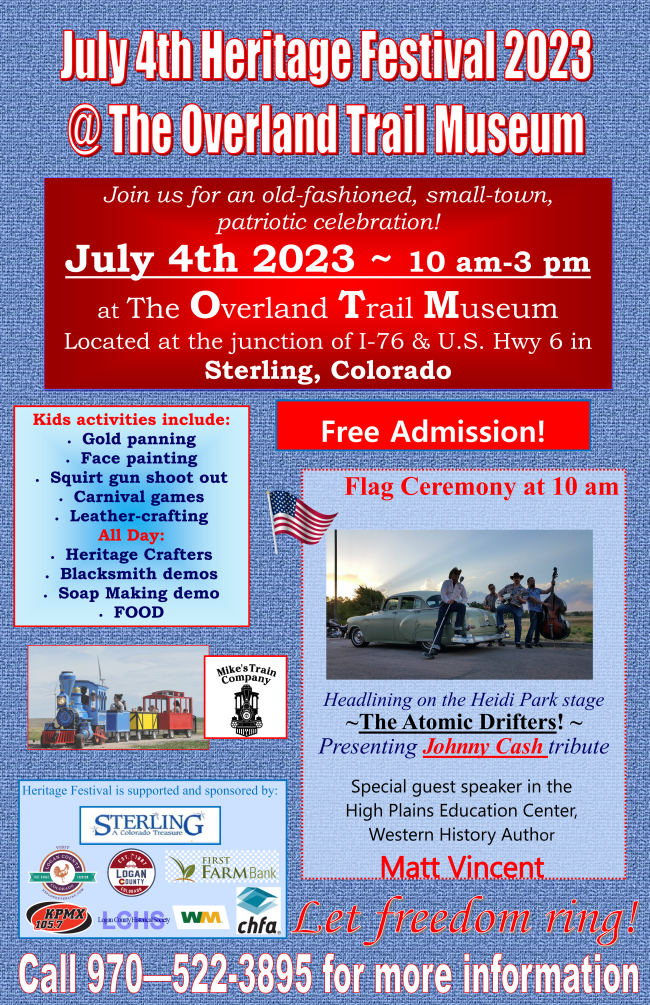 July 4th Heritage Festival Tuesday, July 04, 2023 10am 3pm